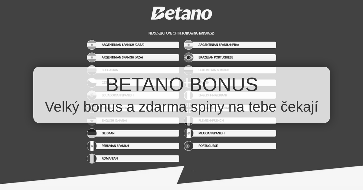 Betano Bonus: oficiální informace o promo kódech
